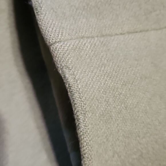 Pea Green Vintage 60s Cashmere Lambswool Peacoat Button Front Size XL - Picture 9 of 12